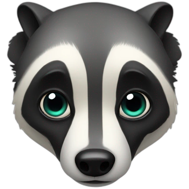 Alien badger emoji