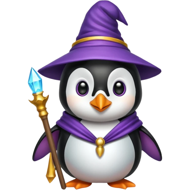 Penguin Wizard emoji