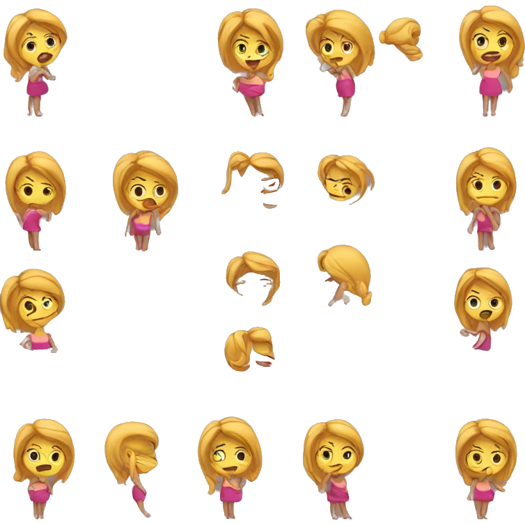 Mujer levantando pesas emoji