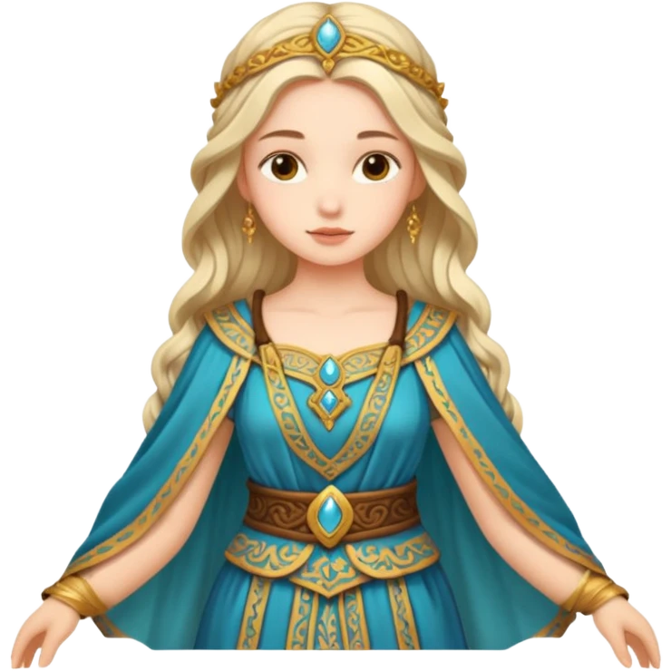 Girl in ancient costume emoji