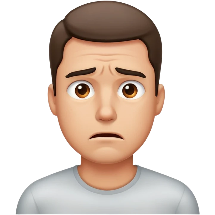 Stressed Men sweat emoji