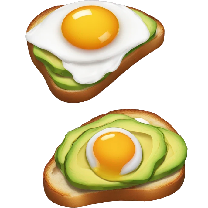 Fried egg on an Avocado Toast  emoji