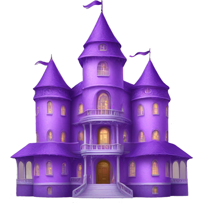 a magnificent purple palace  emoji