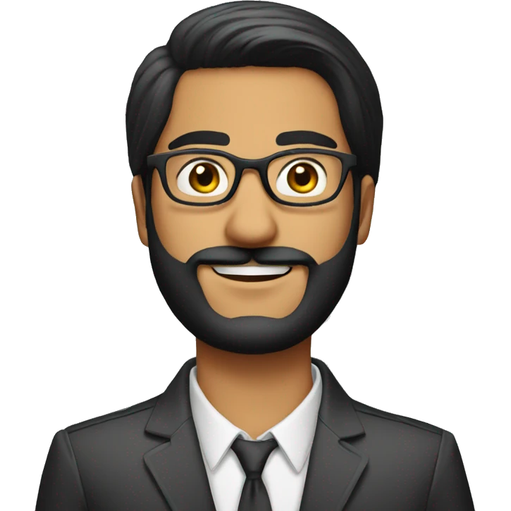 Sardar handsome boy with glasses emoji