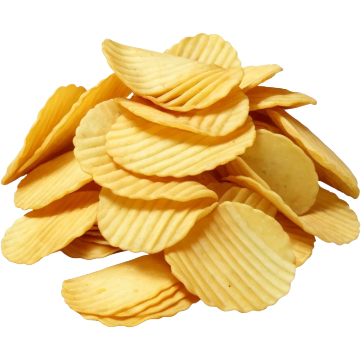 full turquoise colored potato chips emoji