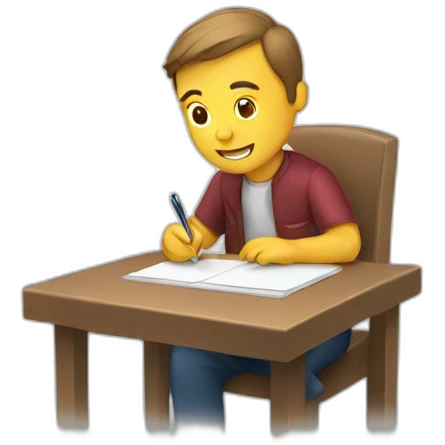 A MAN DOING WRITE PROGRAM emoji