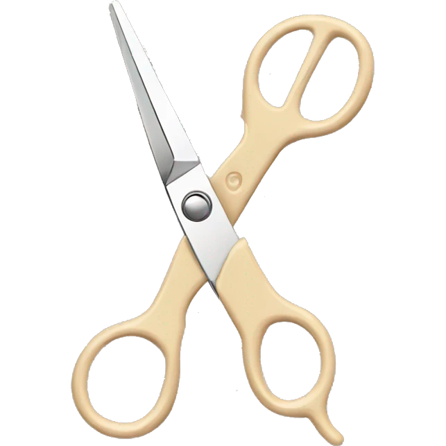 hair scissors beige emoji