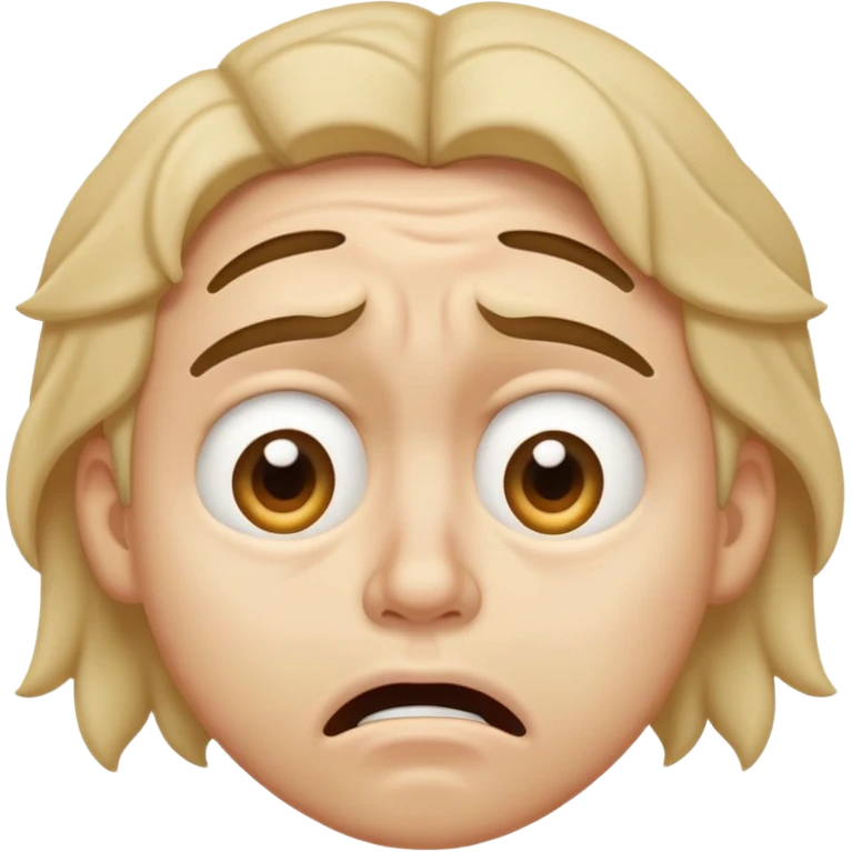 A scrunched face with slanted, tense eyes and a tight, straight mouth, expressing frustration, discomfort, or embarrassment. emoji