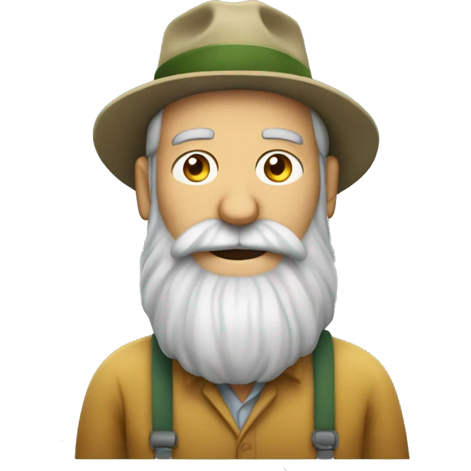oldschool cannabis farmer with long grey beard emoji