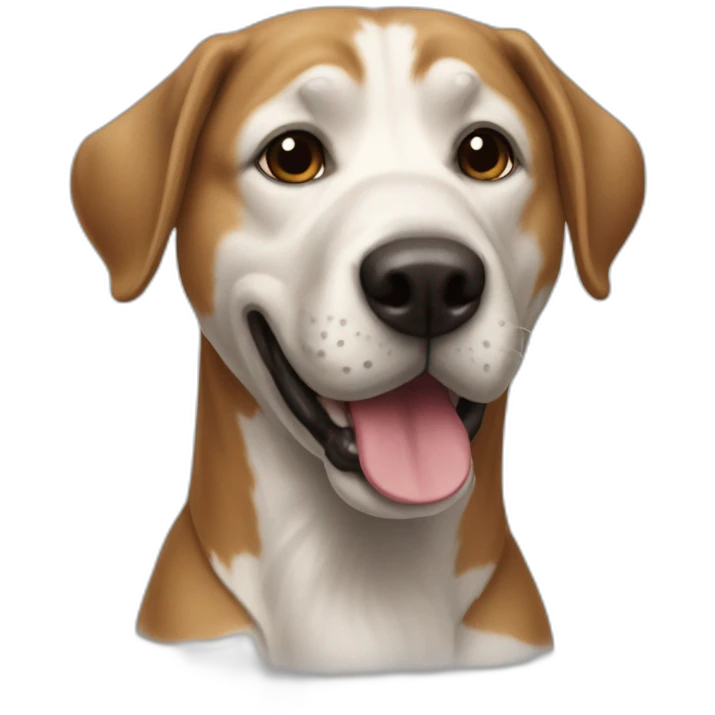 Chien qui rigole  emoji