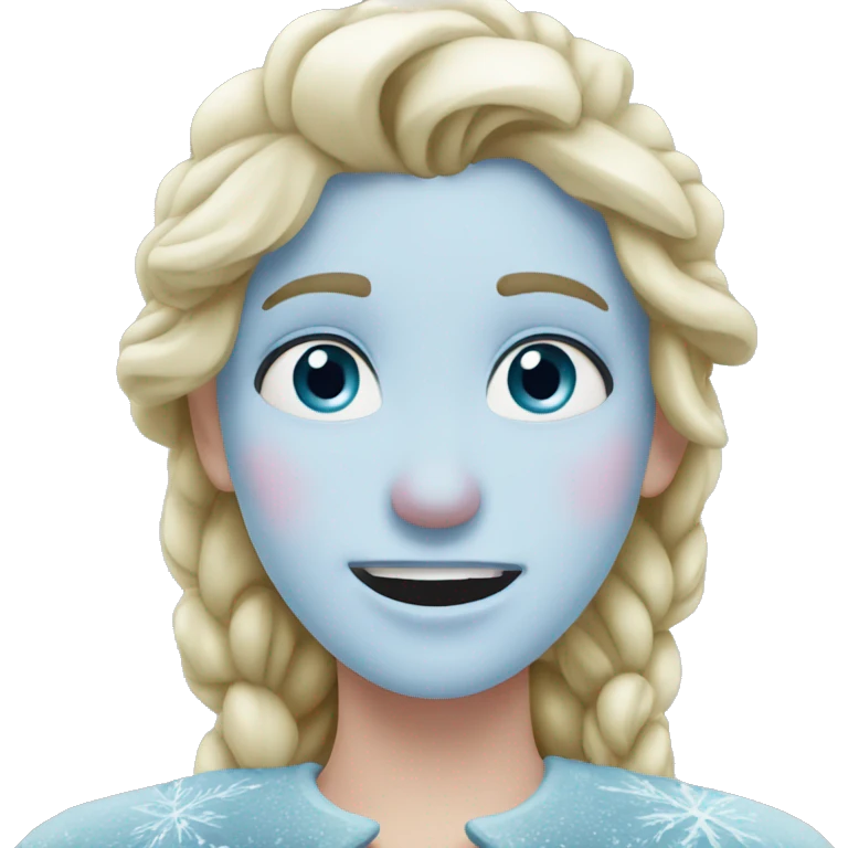Frozen face emoji
