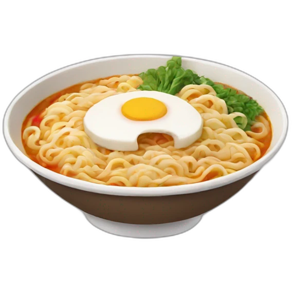 Happy ramen emoji