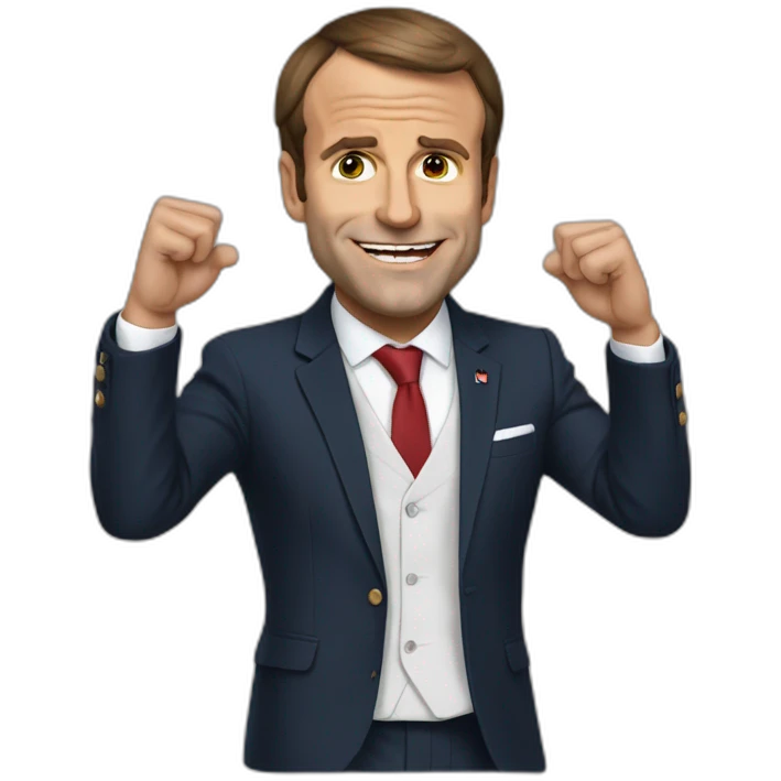 Macron qui fait caca emoji