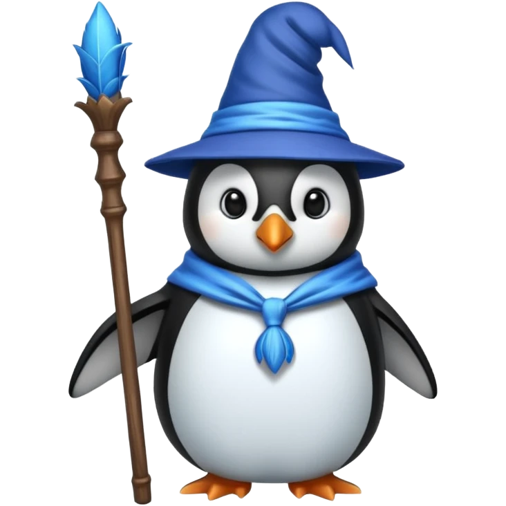 Penguin Wizard emoji