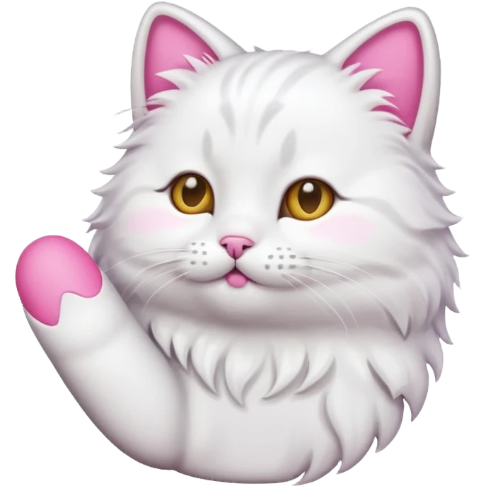 Finger cat emoji