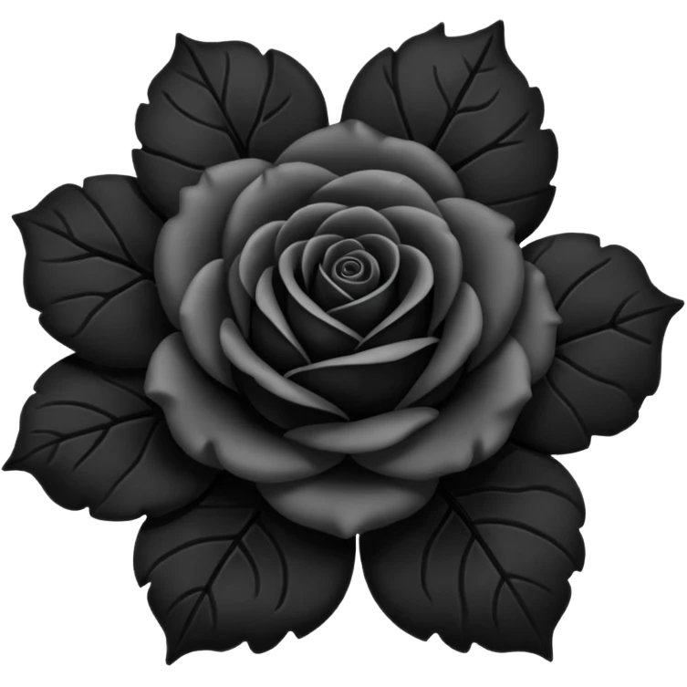 black rose emoji