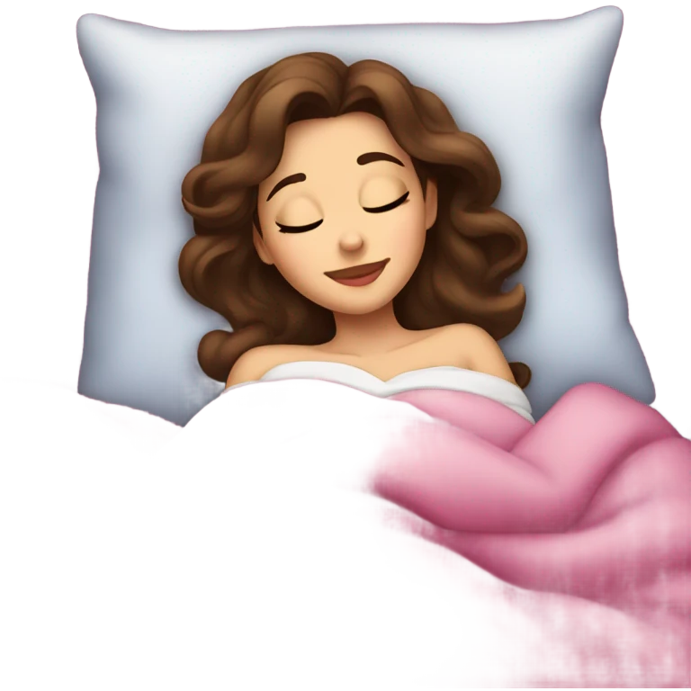 Sleeping brunette beauty Disney emoji