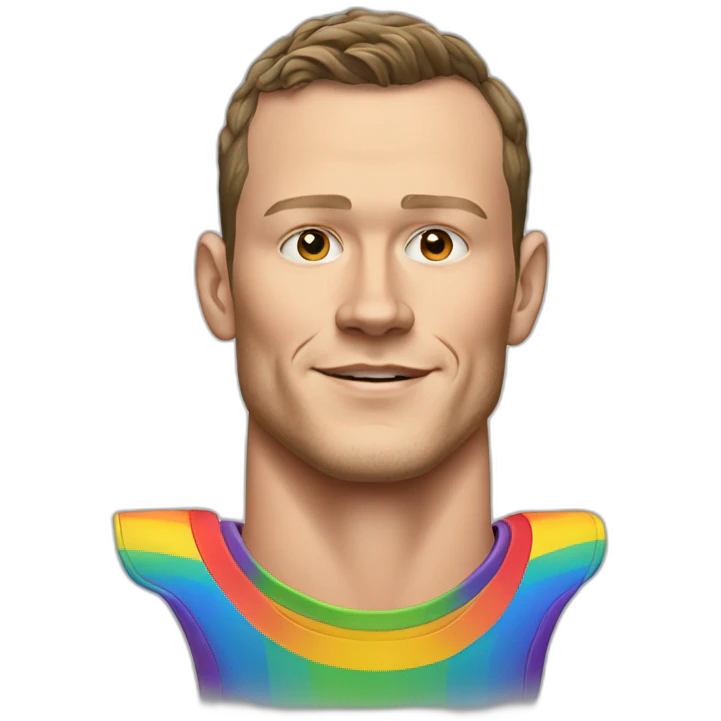 Jonathan Toews as rainbow colored chair emoji
