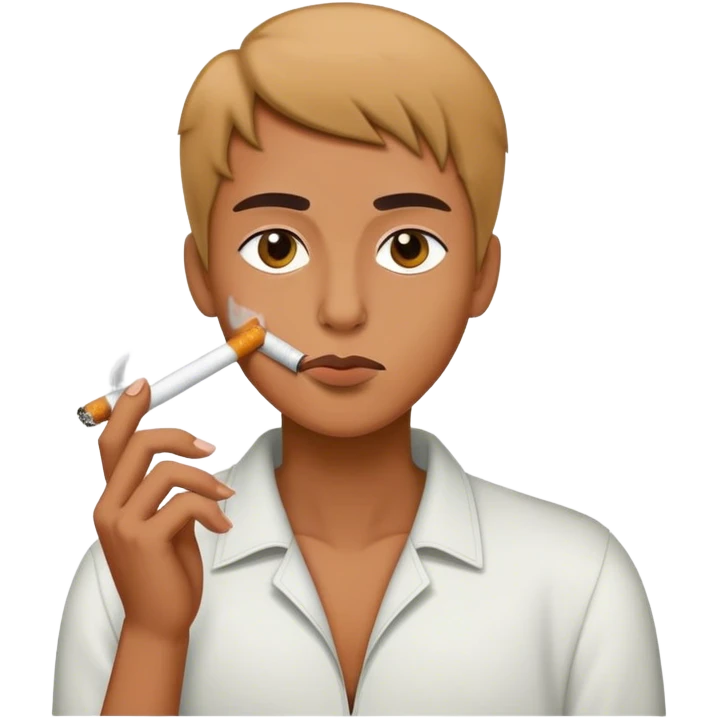 Smoking facing emoji