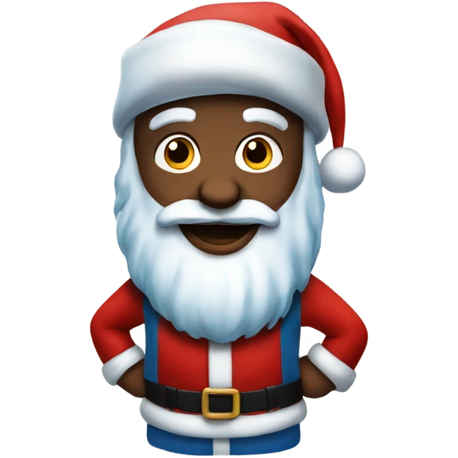 Santa klaus blue emoji