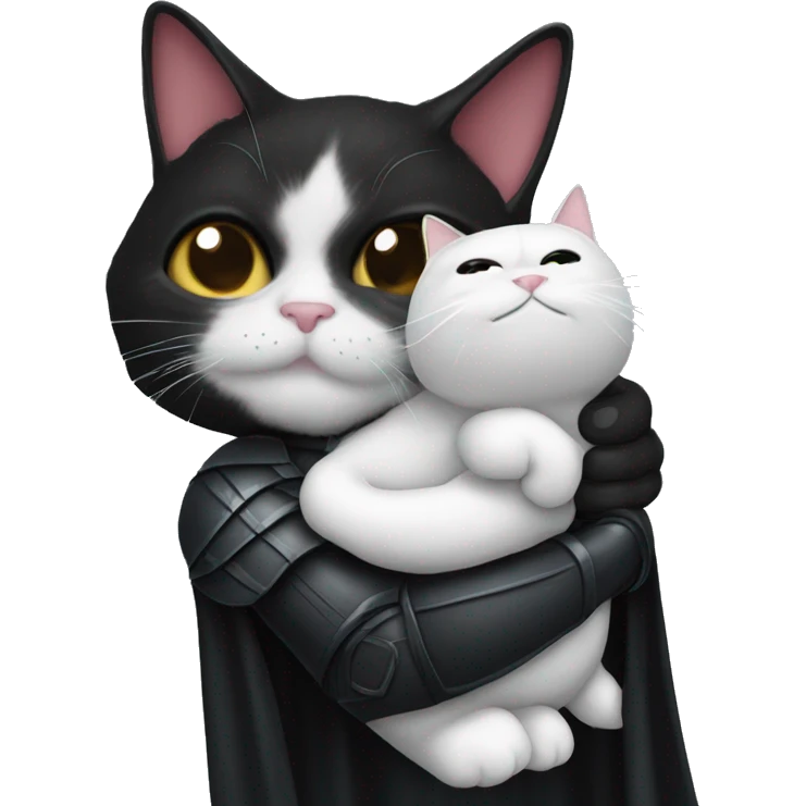 big darth vader cat in arm emoji