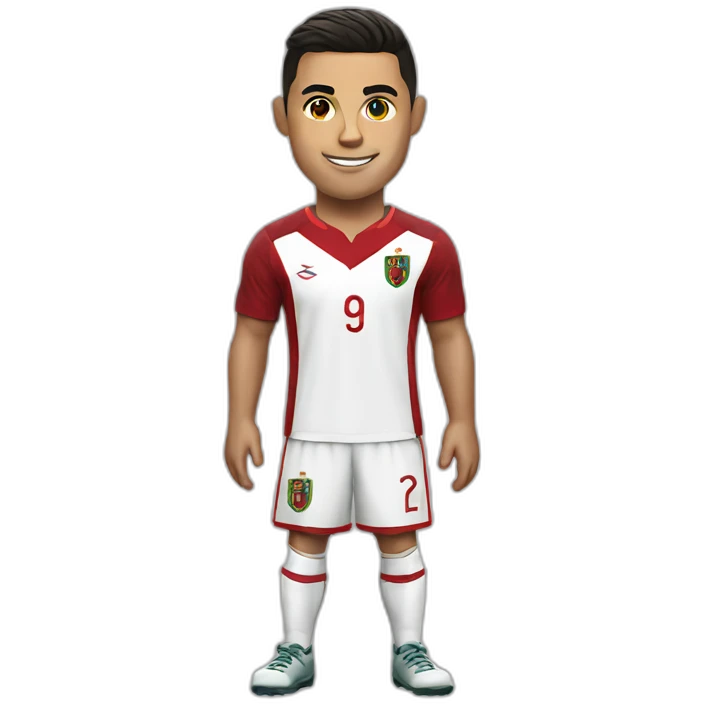 Cristiano Ronaldo with Portugal Shirt emoji