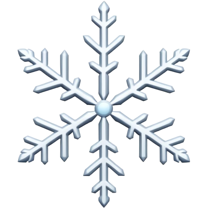 white snowflake white emoji