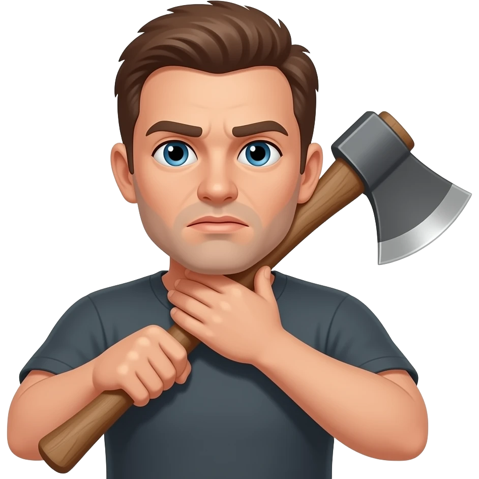 put the hands aeounf the neck and axt like your chokung emoji