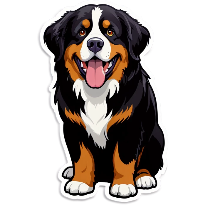 Bernese mountain dog hungry emoji
