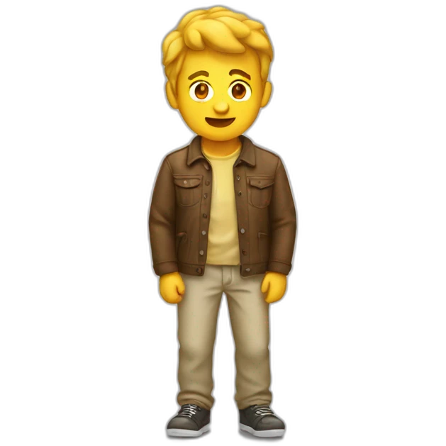 A man who peed his pants emoji