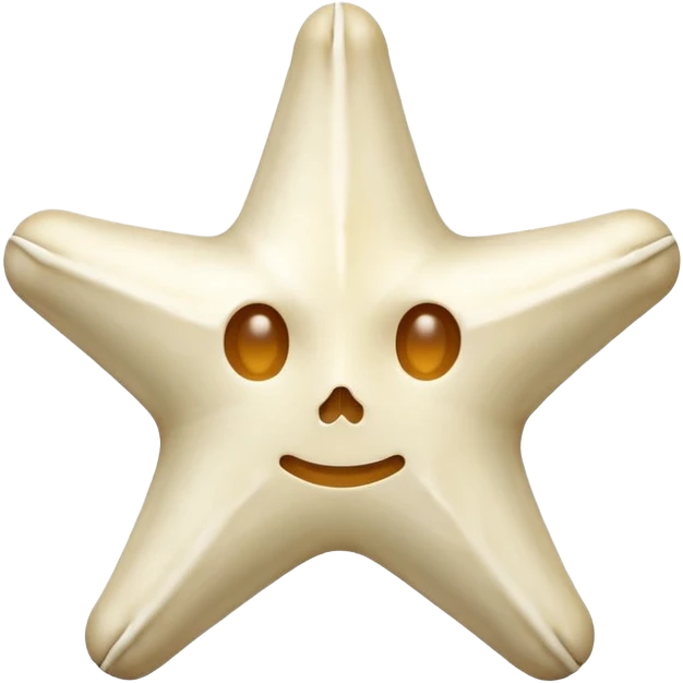 starshape made of bone. no face . no outer ridge. no eyes. no. nose. no mouth emoji