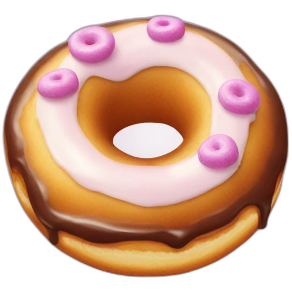 Donut sucré au sucre emoji