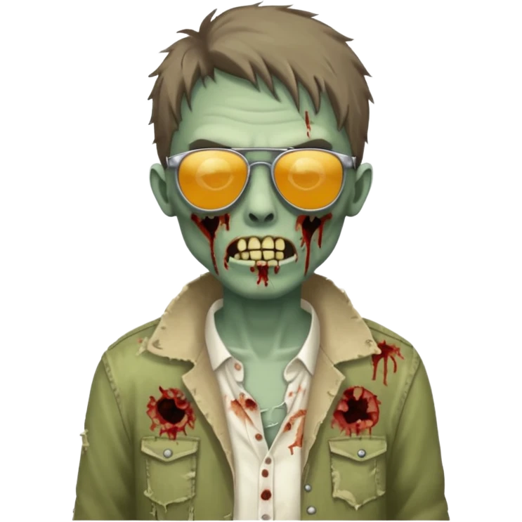 zombie with sunglasses emoji