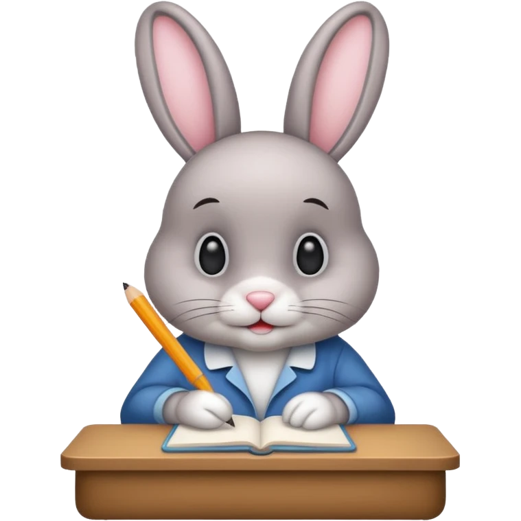 writer bunny emoji