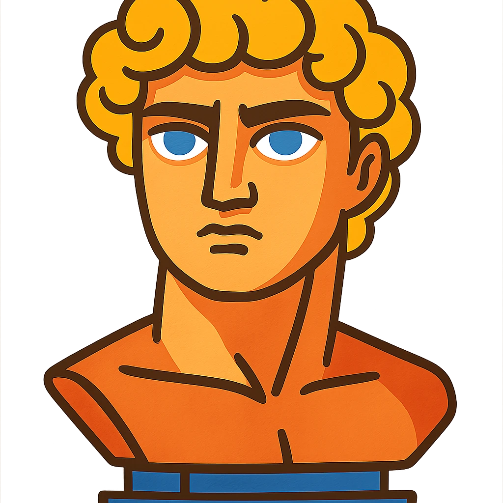blond David with blue eyes emoji