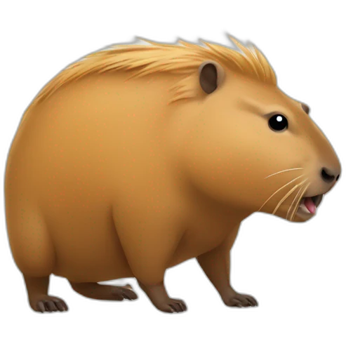 capybara déguiser en bière emoji