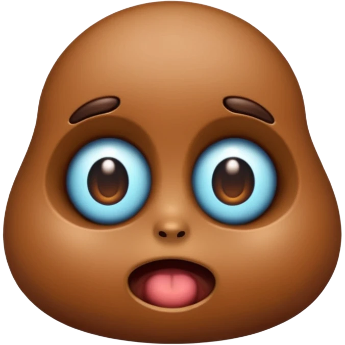 shit 💩 with lovely eyes 😍 emoji