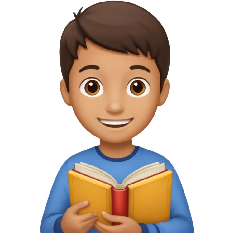 Storybook with kid emoji