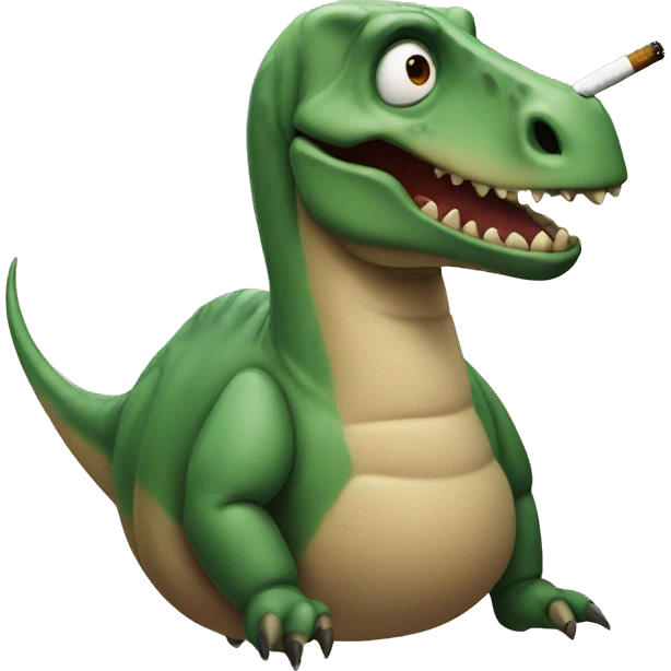 Smoking dinosaurs  emoji
