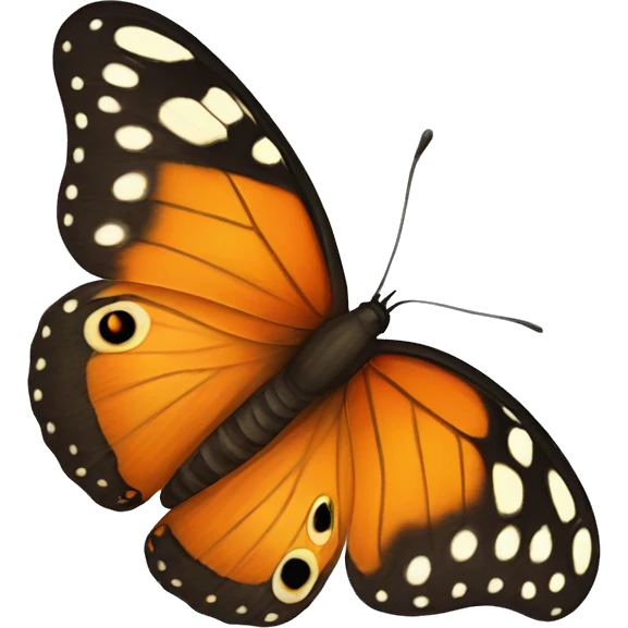 Orange butterfly  emoji