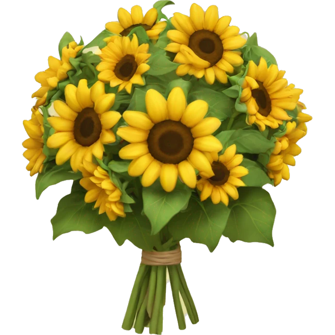 sunflower bouquet ￼ emoji