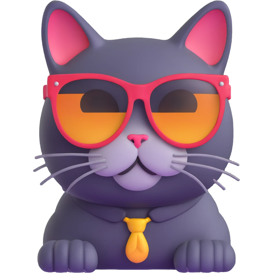 cat wearing sunglasses emoji