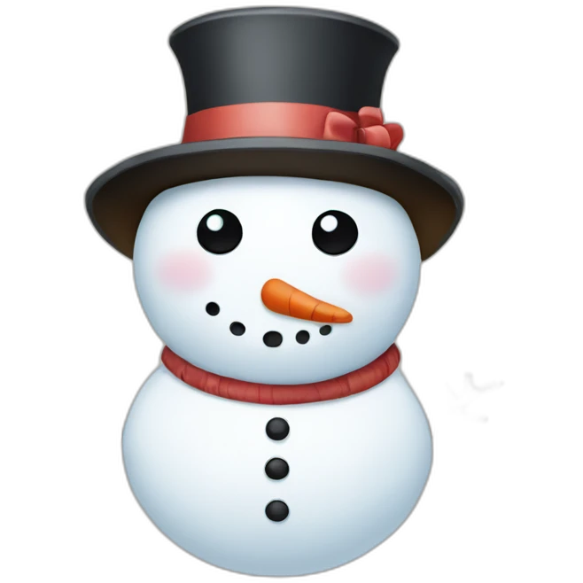 snowman and snowgirl emoji