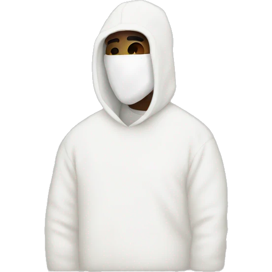 kanye with white balaclava emoji