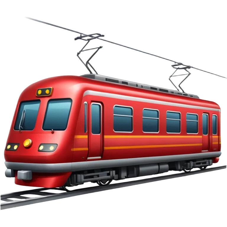 Create an red urban train emoji