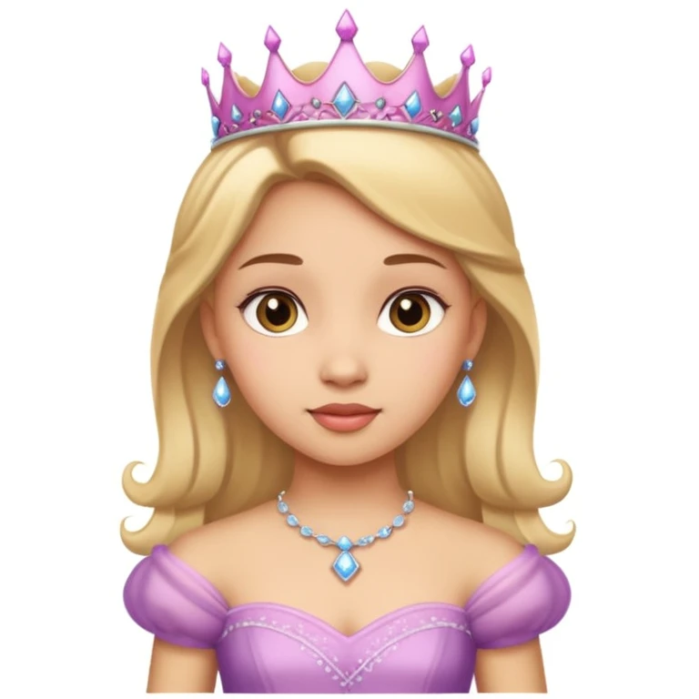 girls in a princess dress emoji