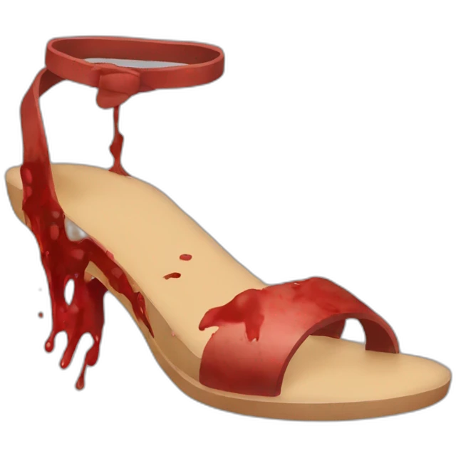 bloody sandal emoji