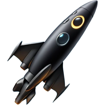 Black hole with white light all around it with a long black spaceship travelling into it emoji