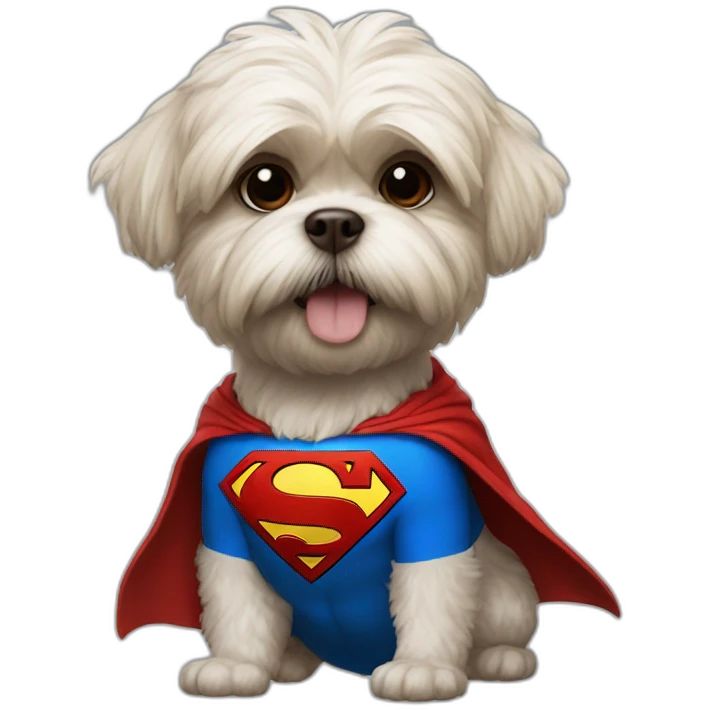 shitzu superman emoji