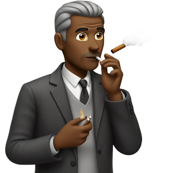 Man smoking emoji